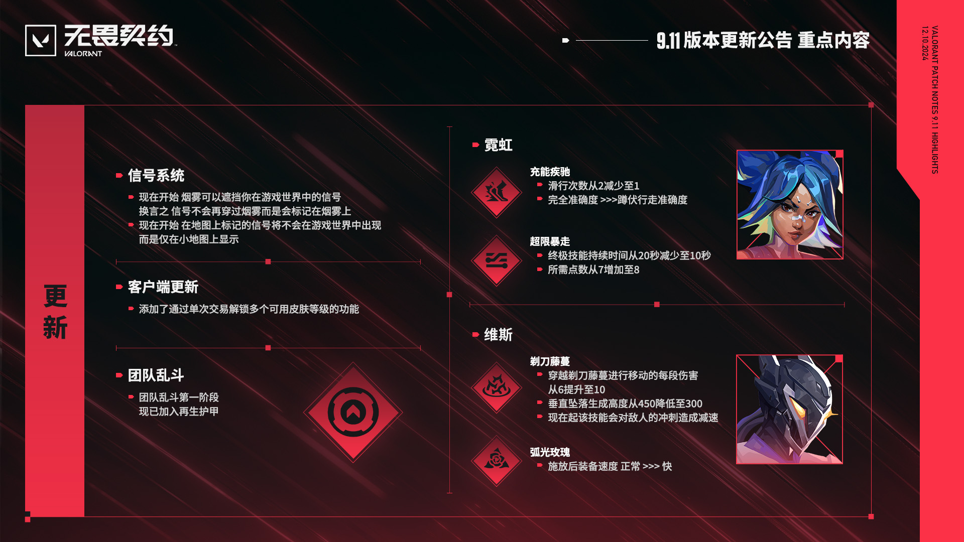 《无畏契约》12月12日不停机更新公告