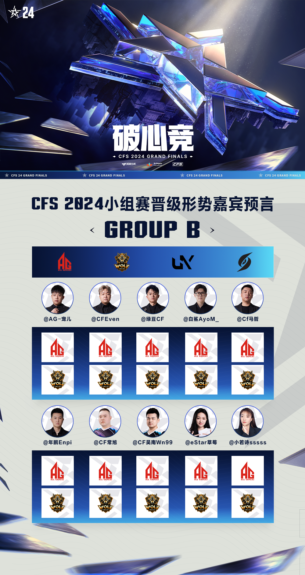 三马携宠儿、Even等一众嘉宾分析CFS2024晋级形势